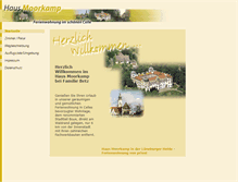 Tablet Screenshot of haus-moorkamp.de
